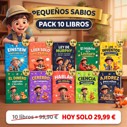 Pack 10 Libros Pequeños Sabios - 10 libros por 29,99 €