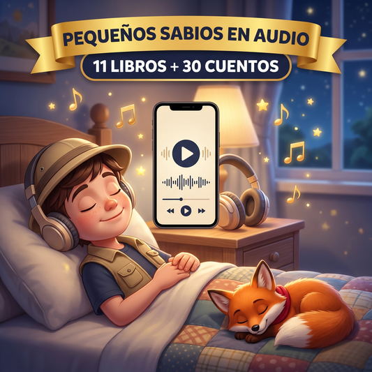 Pequeños Sabios en Audio - 11 libros + 30 cuentos